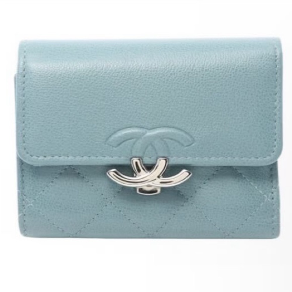 Chanel blue wallet